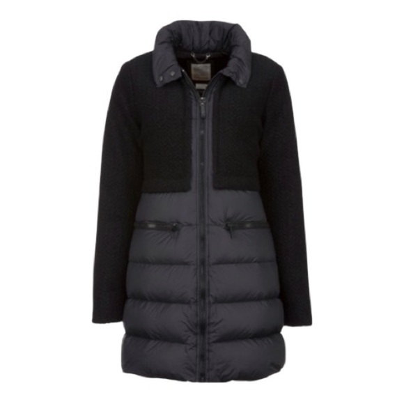 Geox Jackets & Blazers - GEOX Women's black wool blend/puffer Jacket size US16